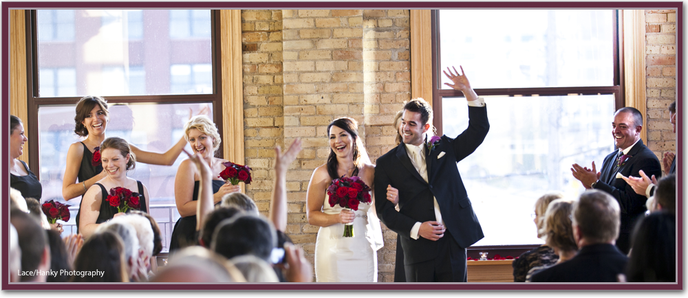 Wedding ceremony setup at Day Block